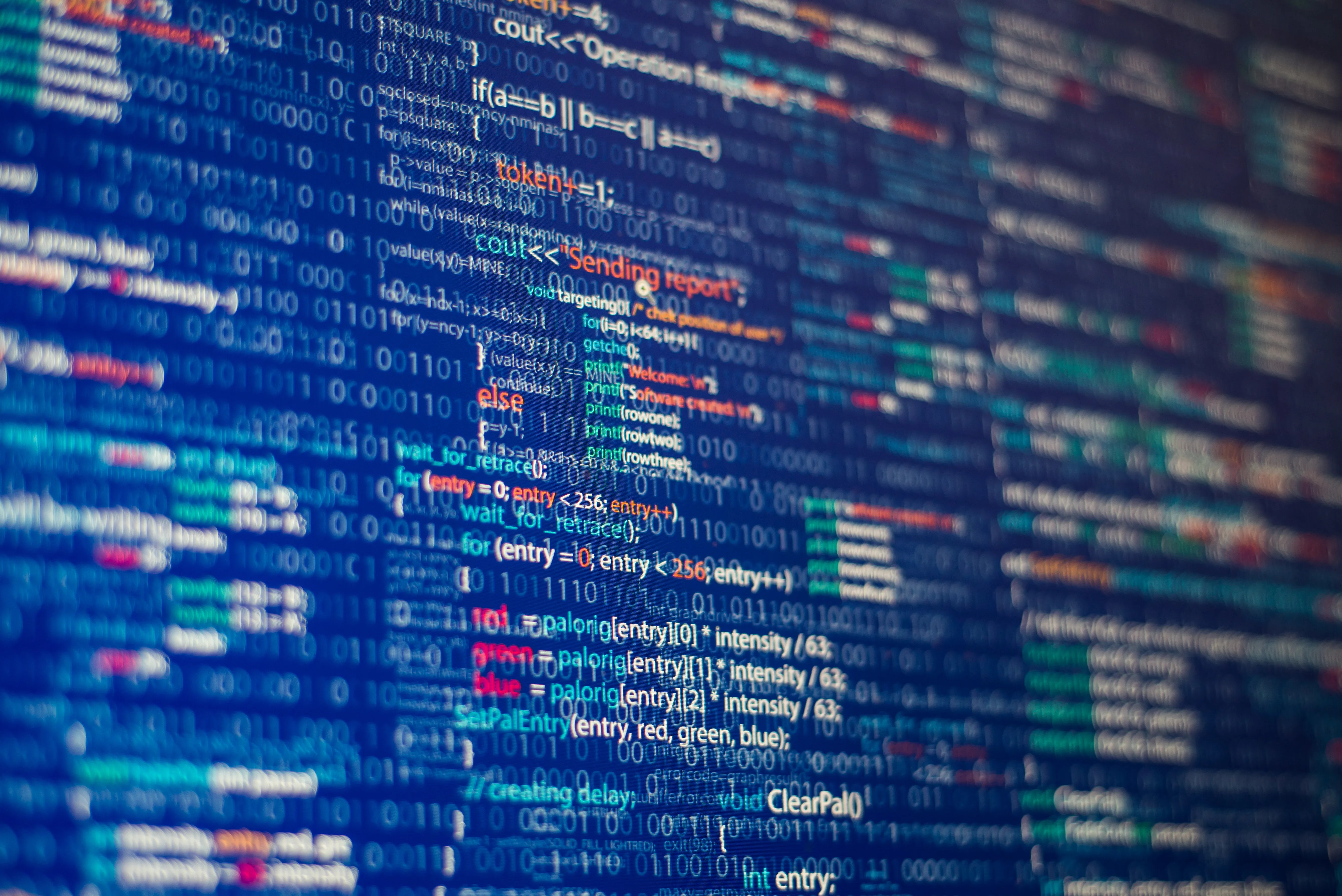 Python code on a computer screen